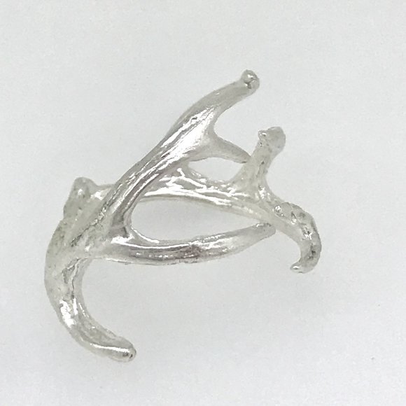 NWT 925 sterling silver antler ring handmade by me - Picture 5 of 9